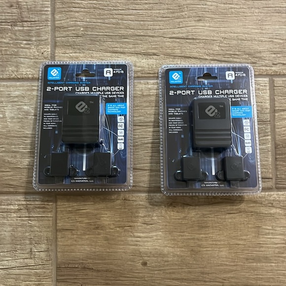 EZ Collection 2-Port USB Charger, bundle of 2 - Picture 1 of 3